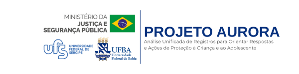 Ministério da Justiça e Segurança Pública, UFS e UFBA — Projeto Aurora: Análise Unificada de Registros para Orientar Respostas e Ações de Proteção à Criança e ao Adolescente